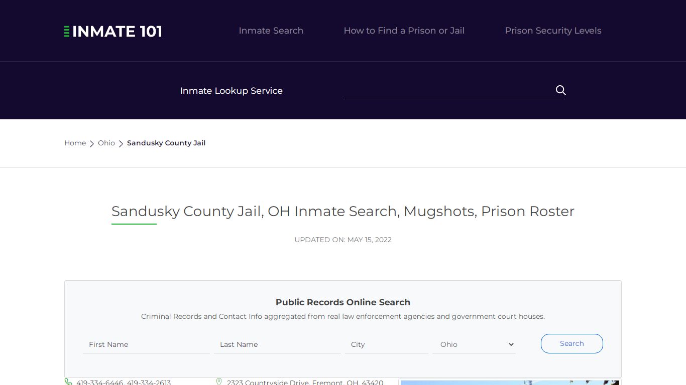 Sandusky County Jail, OH Inmate Search, Mugshots, Prison ...